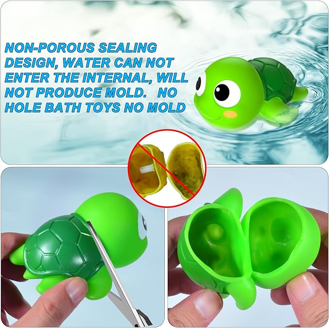 No Hole Mold Free Baby Bath Toys for Toddlers 1-3,Infant Bathtub Toys for Babies 6-12-18 Months,Shower Toys Pool Toys for 1 2 3 4 Years Old Boys Girls Kids