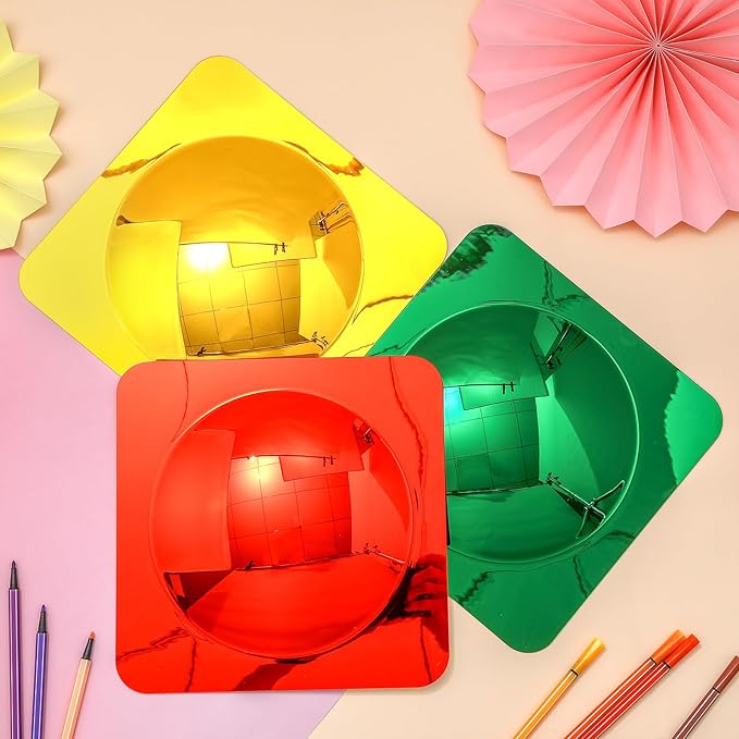 3 Pcs Sensory Wall Toddler Mirror Bubble Mirror Acrylic Wall Mirrors Bubble Mirrors Sensorial Toys for Kids Classroom Home Sensory Room Decor Visual Tactile Stimulation Cognitive Development