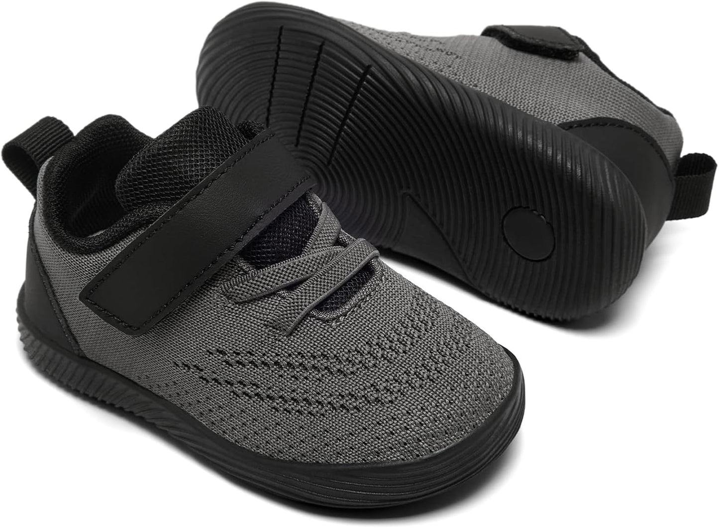 MORENDL Toddler Sneakers Baby Boys & Girls Barefoot Shoes Lightweight Breathable Walking Running Tennis Athletic Sport Shoes