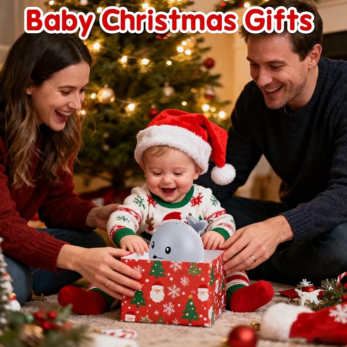 Baby Bath Toys, Toddler Bath Toys for Kids Ages 1-3, Light Up Whale Bath Toy Sprinkler Infant Baby Toys 6-12-18 Month Bathtub Fountain Toy, Toddler Christmas Stocking Stuffers 1 2 3 Year Boy Girl Gift