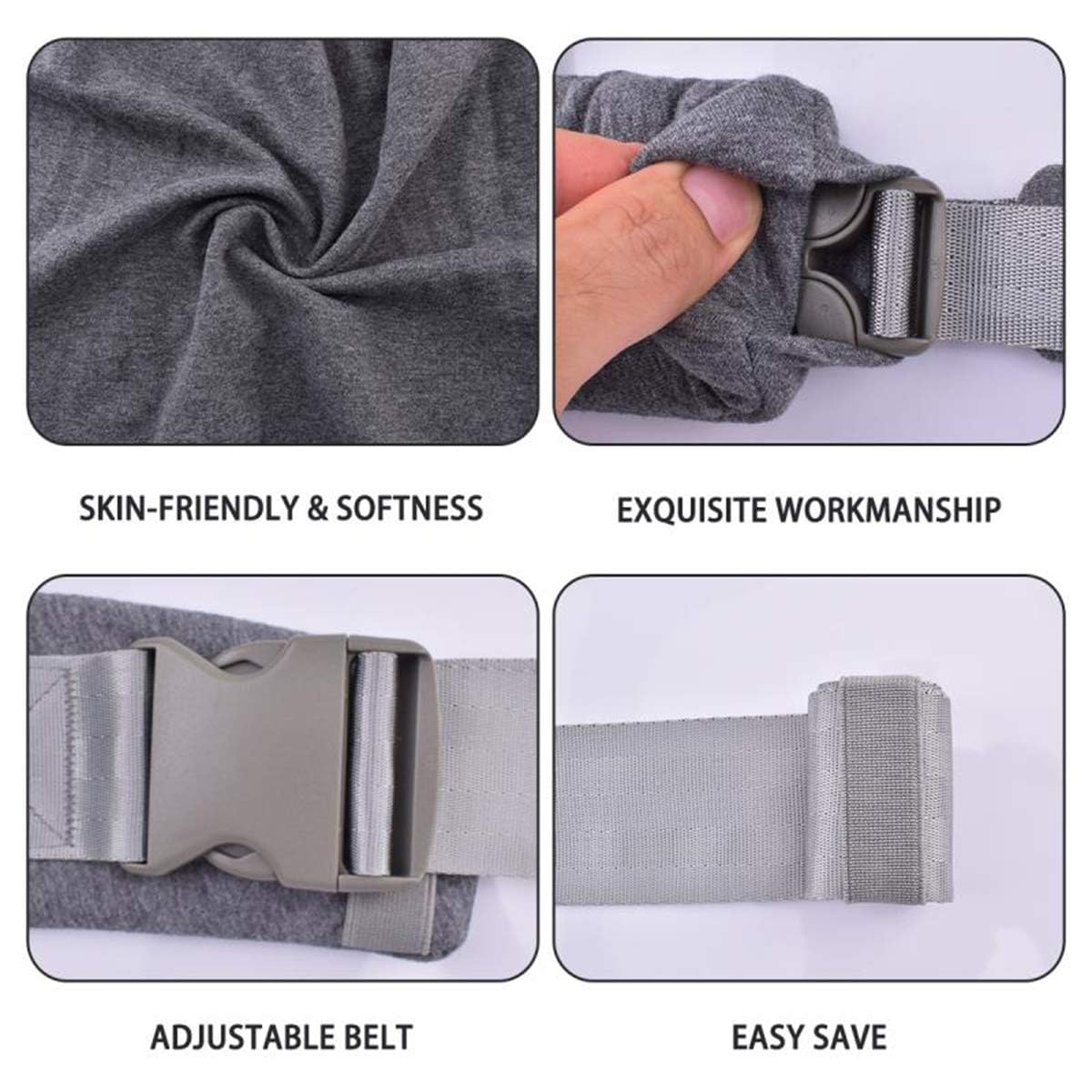 Baby Wraps Carrier Sling, Baby Carrier for Newborns and Toddlers,Skin-Friendly and Soft Front Baby Carrier Wrap Perfect Baby Gifts (Grey, Cotton)