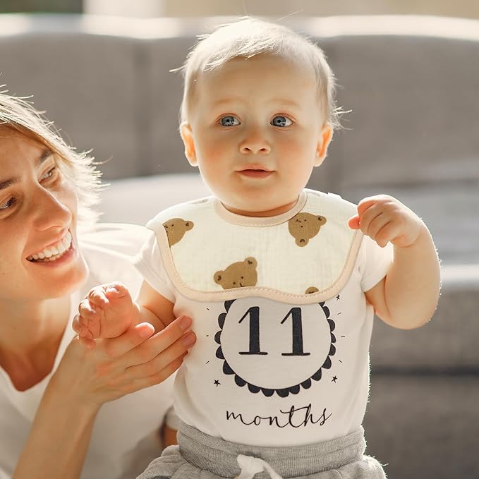 Baby Bibs Muslin Drool Teething Drooling Bibs for Baby Girl Boy Muslin Cotton