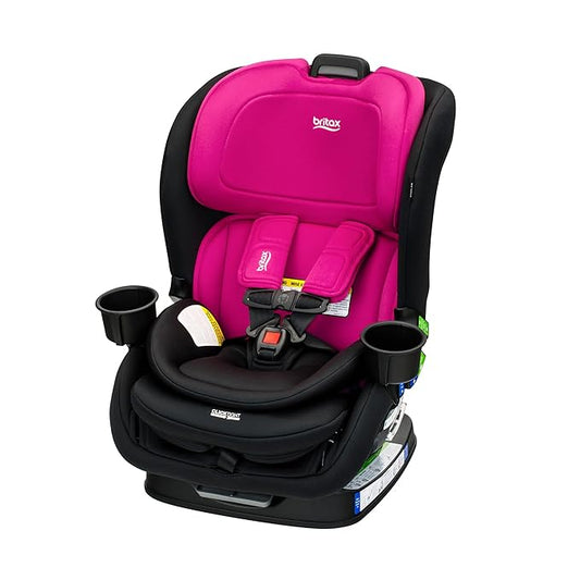 Britax Poplar Convertible Car Seat, 2-in-1 Car Seat with Slim 17-Inch Design, ClickTight Technology, Magenta Onyx