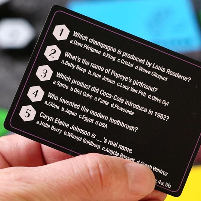 The Strategic Trivia Board Game – 1500 Questions, 6 Categories, 65 Hexagon Tiles, Premium Bag – Fun, Quick to Learn, Perfect for Game Nights, Families & Parties