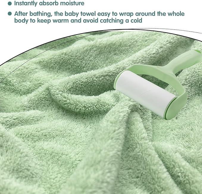 Hooded Baby Towels, 4 Packs Premium Soft Baby Bath Towels with Hood for Babies, Toddler, Infant - Ultra Absorbent, Baby Stuff Shower as Best Gifts for Boys and Girls (4Pack)