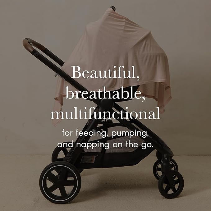 Solly Baby Nursing Cover, Ultra-Breathable, Lightweight Breastfeeding Cover-Up, Buttery-Soft Fabric, Universal Fit, Postpartum Essentials, Newborn Must Haves, Coastal
