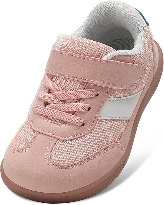 Toddler Wide Toe Box Shoes Zero Drop Minimalist Sneakers for Toddler/Little Kid Barefoot Slip on Tennis Shoes for Kids Boys Girls