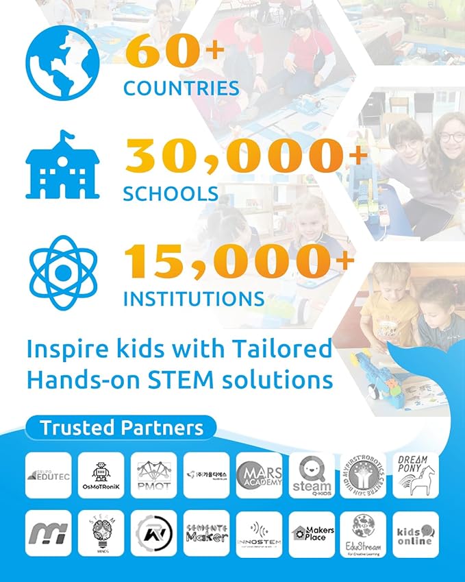 WhalesBot D1 21-in-1 STEM Coding Robot Kit for Kids (Ages 4+), 280+ Pieces Educational Building Set with APP-Controlled & Programming, 3D APP Guidance, Ideal Toy Gift for Boys & Girls