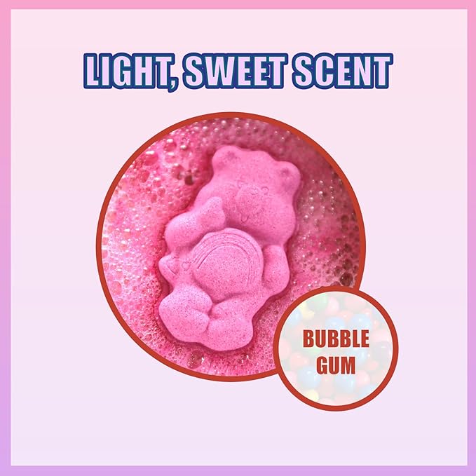 Care Bears 6 Pack Bubblegum Scented Bath Bombs - Ages 3+ Character Molded Bath Bombs – Fun & Bright Colors - Great Birthday Gifts, Stocking Stuffers, Slumber Parties, Spa Days & More by Townley Girl