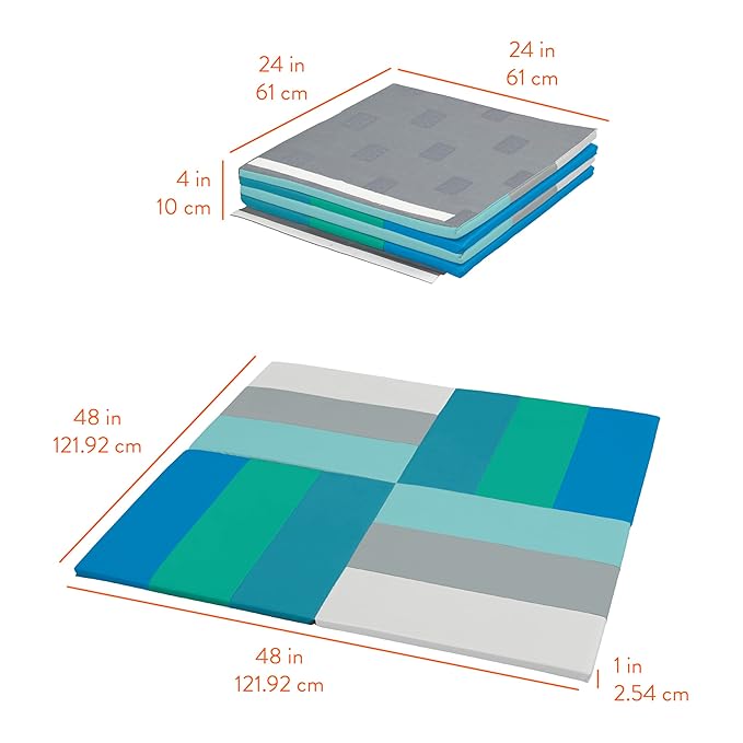 FlipTiles Folding Activity Mat, Folding Playmat, Contemporary