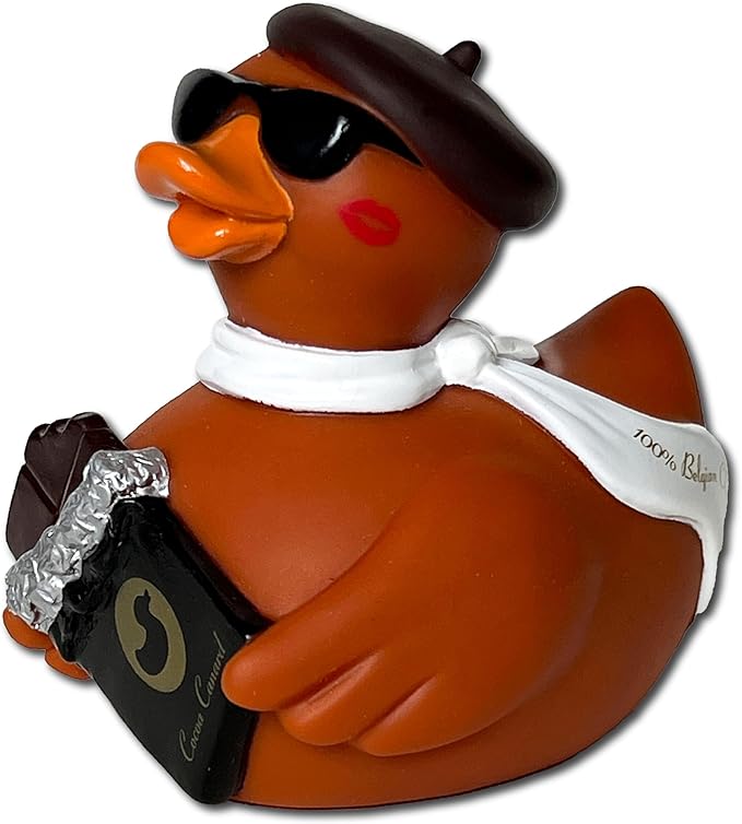 CelebriDucks - Cocoa Canard Chocolate Lover's - Floating Rubber Ducks - Collectible Bath Toy Gift for Kids & Adults of All Ages