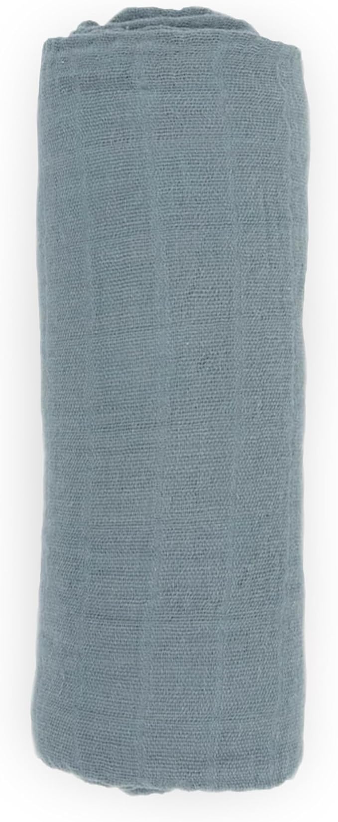 Little Unicorn Premium Cotton Swaddle Baby Blanket | Breathable Fabric | for swaddling, Play, Nursing & More (Sea)