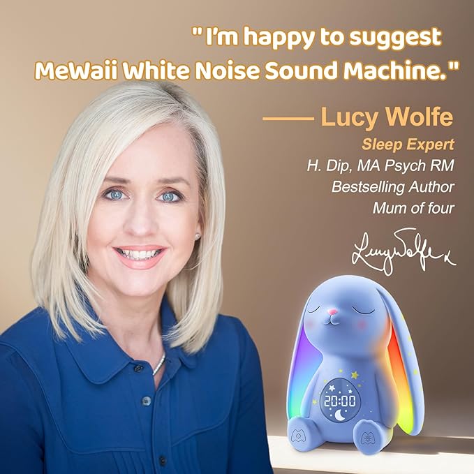 2025 Mom's Choice Awards | White Noise Sound Machine Baby - AI Cry Detection, Night Light, 100 Soothing Sounds, App Control, 150% Battery Life, 50% Faster Sleep, Baby Essentials