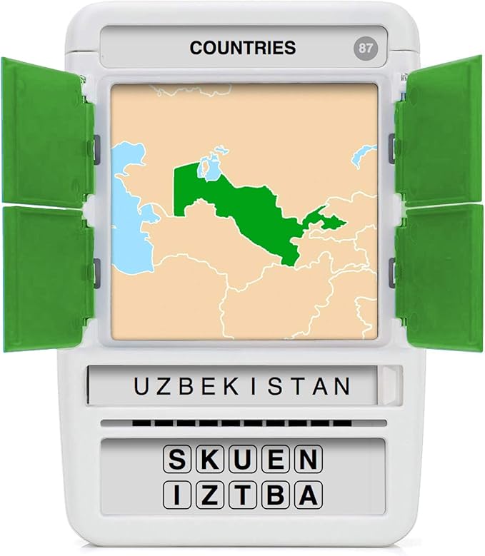 100 PICS Countries of The World Travel Game - Learn 100 Countries | Flash Cards with Slide Reveal Case | Geography Card Game, Gift, Stocking Stuffer | for Kids and Adults | Ages 6+