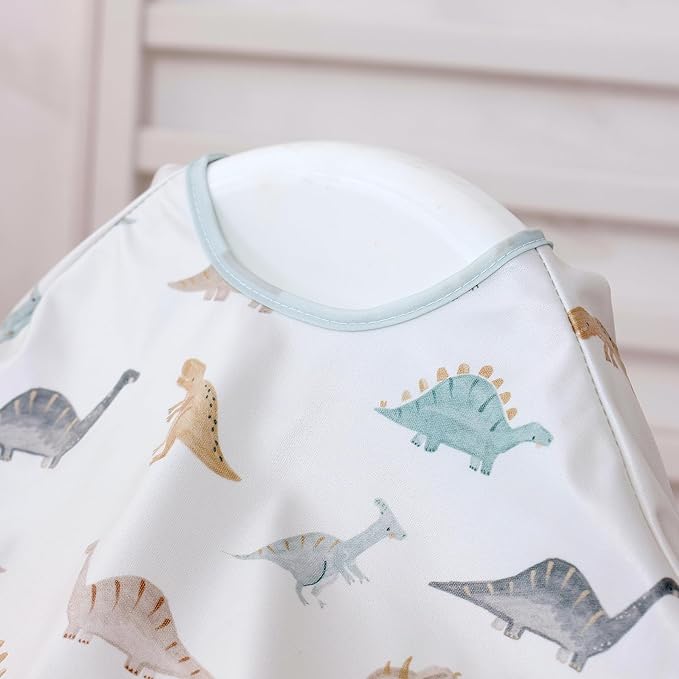 Happy Flute Long Sleeve Baby Bib-Mess Proof Baby Feeding Bibs with Adjustable Design for Babies during Eating or Highchair