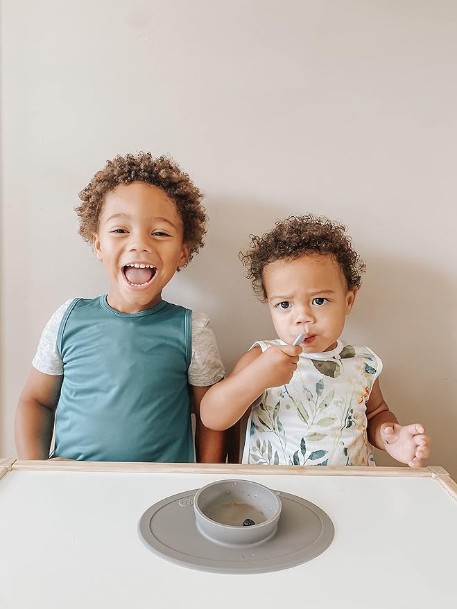 BapronBaby Minimalist Teal Bapron - No Neck Tie Safer Bib for Baby & Toddler - Soft Waterproof Stain Resistant - Machine Washable - Sz Preschool 3-5yrs