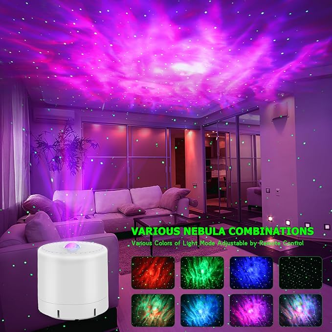 Galaxy Projector,Star Projector with Timer and Remote Control for Adults Bedroom Decoration, Party,Star Night Light