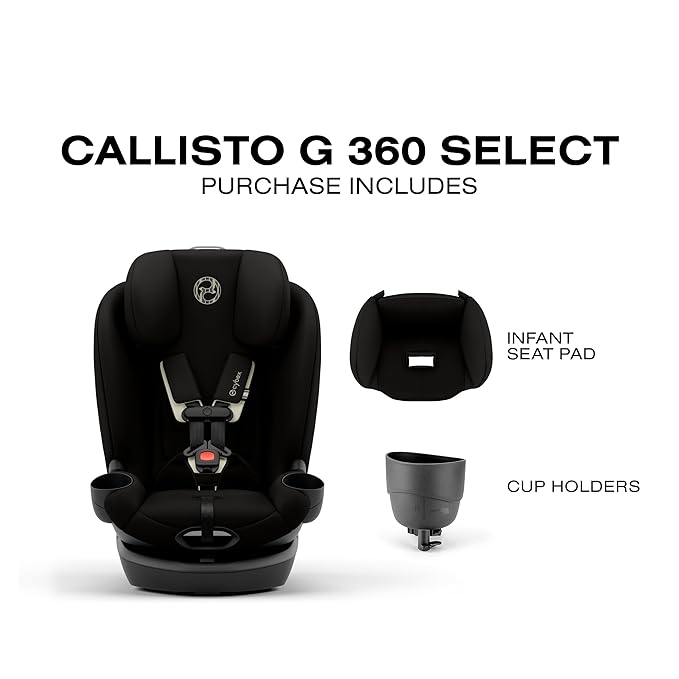 Callisto G 360 Select Rotating All-in-One Convertible Car Seat - Black