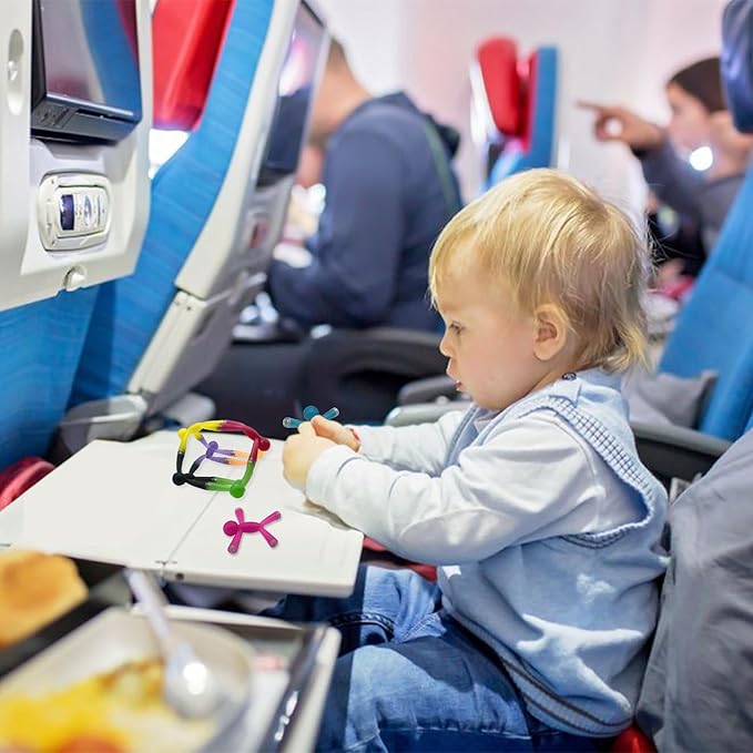 MAGMEN Magnetic Fidget Toys 5-Pack - Travel Entertainment for Kids Ages 3+ | STEM Sensory Toys for Airplane, Car Trips & Quiet Play.