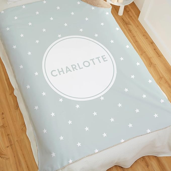 Personalized Baby Blanket for Kids Girls Boys. Custom Baby Blanket with Name for Newborn Swaddle Toddler, Nursery Decor Kids Blanket. (Simple and Sweet Personalized Baby)