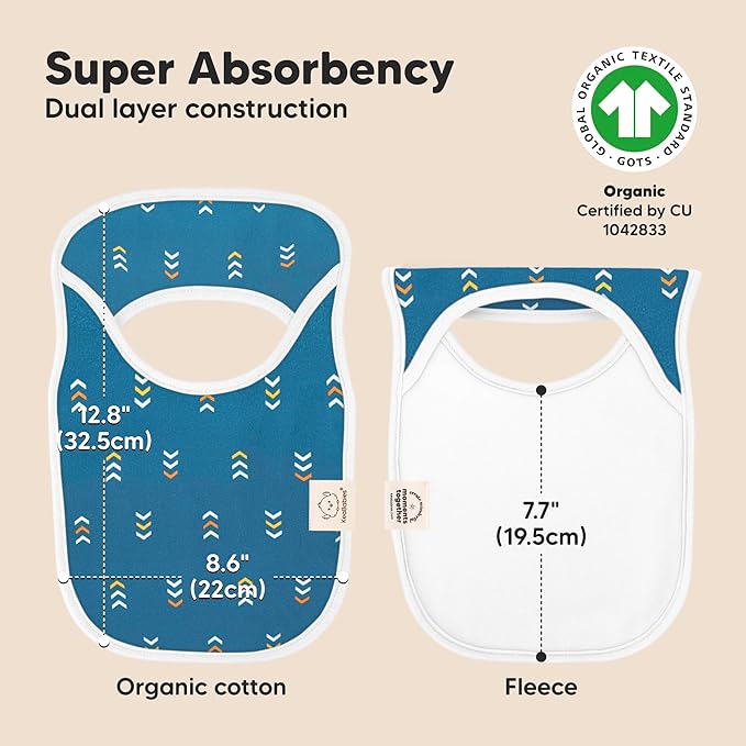 8-Pack Baby Bibs for Boys, Girls - Pullover Bibs for Drooling Teething Baby Girl & Boy Toddler, Newborn, Soft & Absorbent, Cute Colors, Large Torso Coverage Keep Infant Clean & Dry (Builders)