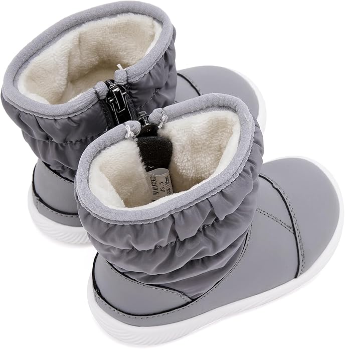 BMCiTYBM Baby Boy Girl Snow Boots Waterproof Winter Warm Booties Nonslip Lightweight Outdoor Shoes for First Walkers 6 9 12 18 24 Months(Infant/Toddler)