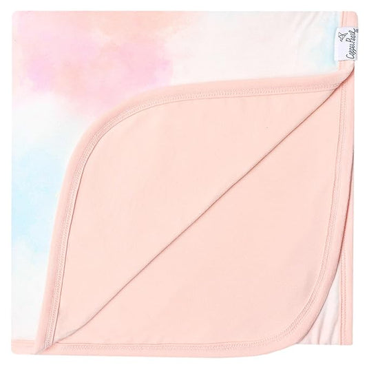 Copper Pearl Large Premium Knit Baby 3 Layer Stretchy Quilt Blanket Nova