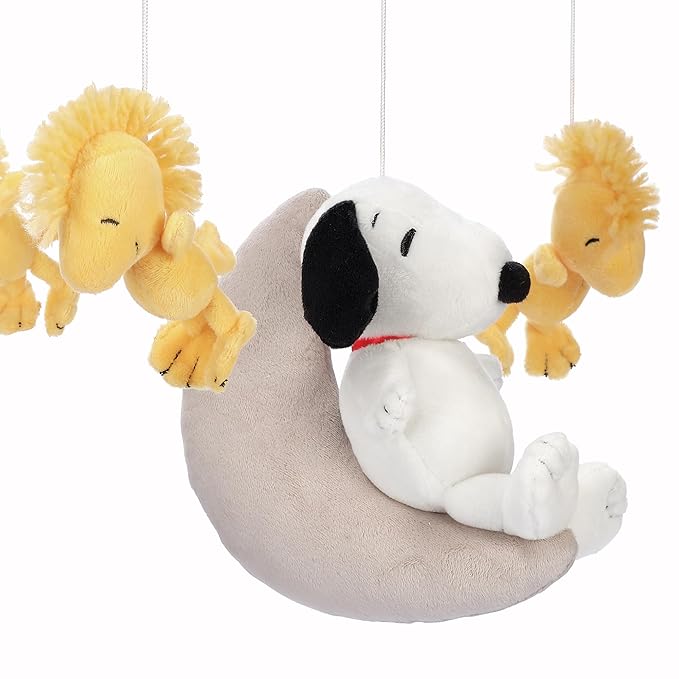 Bedtime Originals Snoopy Love Musical Baby Crib Mobile Soother Toy