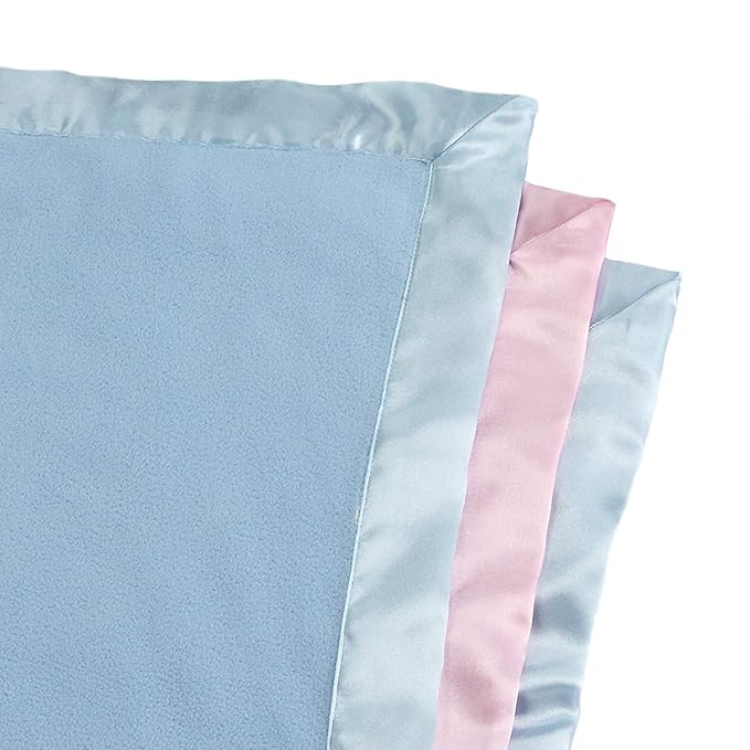 Custom Catch Personalized Newborn Gift Baby Blanket for Girl - Name with Infant Heart Feet Design - Pink or Blue (Multi-line Text)