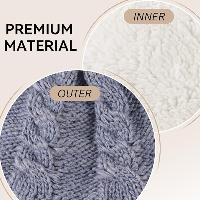 Zsedrut Winter Baby Boy Hats Pompom Baby Beanie for Girls Fleece Newborn Infant Toddler Beanie