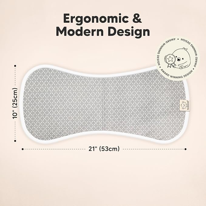 Organic Burp Cloths Baby Boy & Girl - 5-Pack Super Absorbent Cotton Burping Cloths for Babies, Soft & Plush Newborn Spit Up Rags, Infant Towels for Milk Spit Up, Unisex, Large 21" x 10" (Nordic)