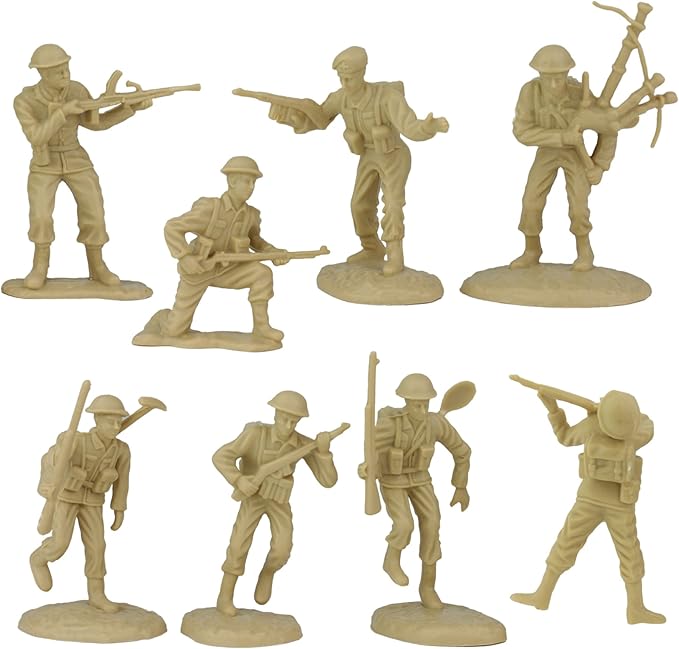 BMC WW2 D-Day Plastic Army Men - Invasion of Normandy 114pc Boxed Playset