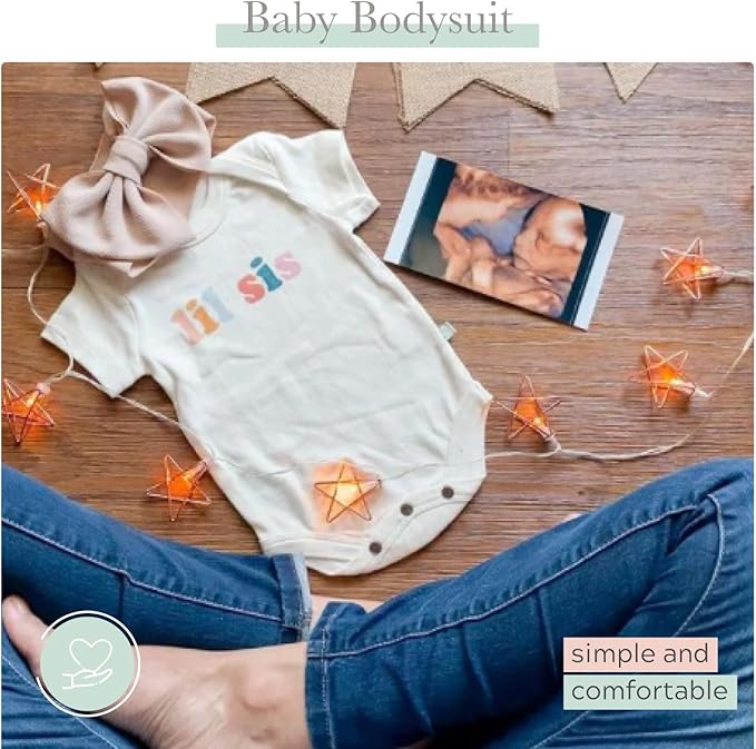 Finn + Emma Organic Cotton Graphic Baby Onesie - Gender Neutral Bodysuits for Babies 0-12 Months in Multiple Sizes and Styles