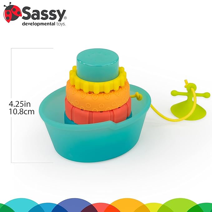 Sassy STACKIN' Ship TUB Toy