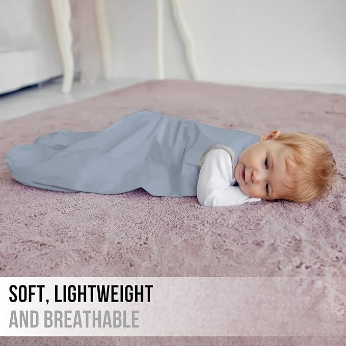 Mama Cheetah Baby Sleep Sack 0.5 TOG, Organic Cotton Baby Wearable Blanket with Two-Way Zipper, Swaddle Transition Baby Sleeping Bag for Newborn Infant Toddler Boy Girl, 24-48 Months