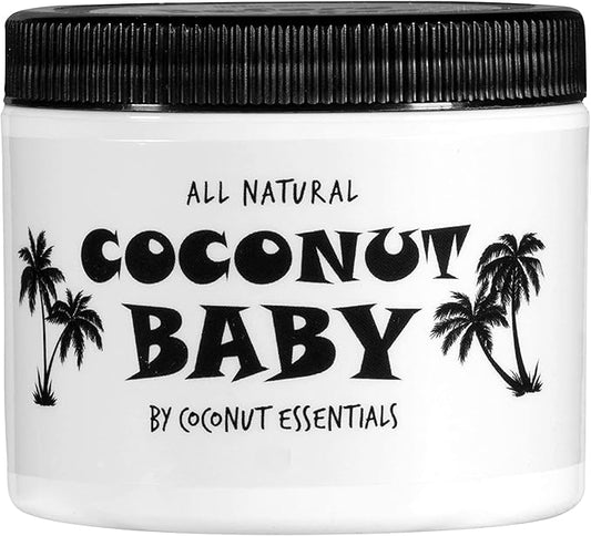 Coconut Baby Oil for Hair & Skin Care, Natural & Organic, Coconut Oil for Cradle Cap, Eczema, Infant Scalp Relief, Hair Oil for Curly Hair - Newborn Moisturizer for Sensitive Skin, Unscented - 2 fl oz