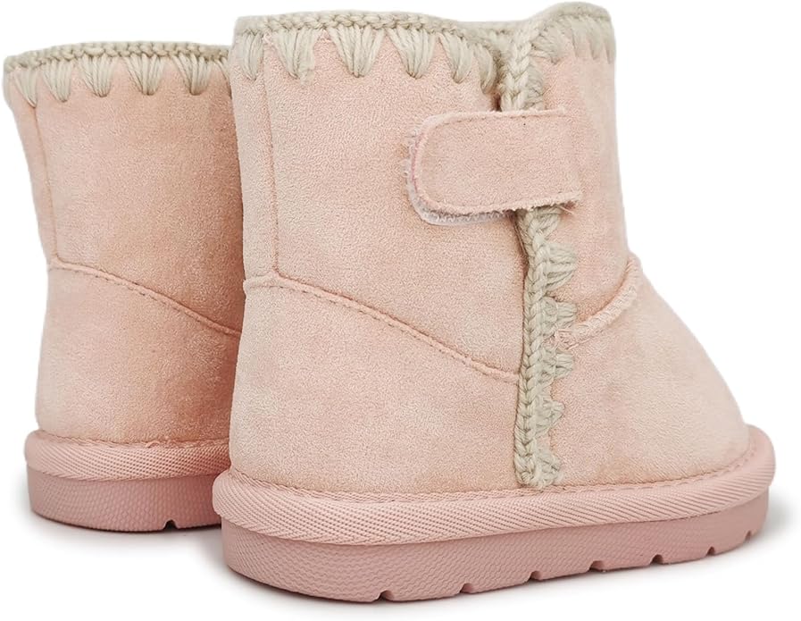 Baby Boots Winter Snow Booties Infant Boys Girls Outdoor Warm Shoes for Cold Weather 6 9 12 15 18 24 Months