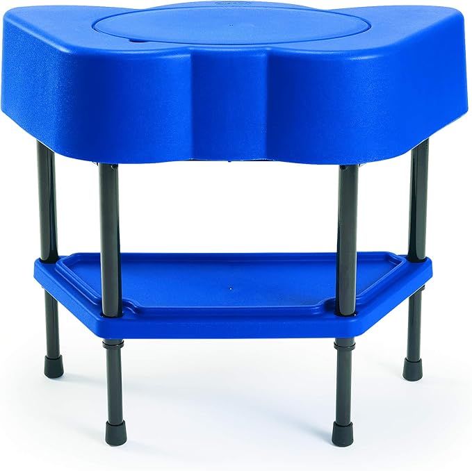 Children’s Factory Toddler Sensory Table with Lid, Blue, AFB5100PB, Adjustable Kids Sand & Water Activity, Daycare or Preschool Indoor-Outdoor Play Equipment