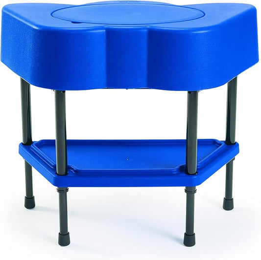 Children’s Factory Toddler Sensory Table with Lid, Blue, AFB5100PB, Adjustable Kids Sand & Water Activity, Daycare or Preschool Indoor-Outdoor Play Equipment