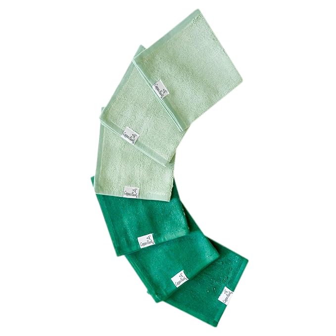 Copper Pearl 6 Ultra Soft Baby Bath Washcloths Premium Large Soft Wade 11" x 11" Towels