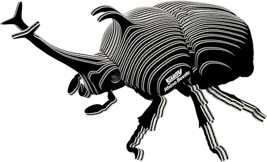 Eugy Rhino Beetle 3D Puzzle - 34 Piece Eco-Friendly Educational Toy Puzzle for Boys, Girls & Kids Ages 6+