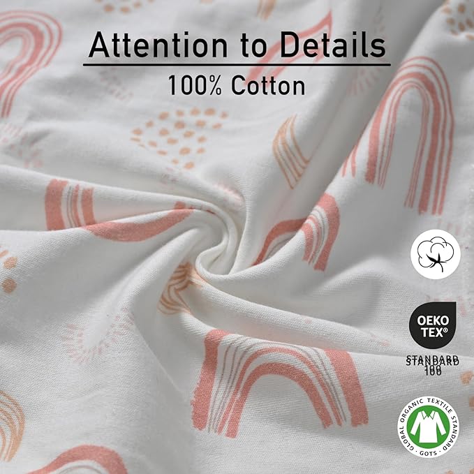 GLLQUEN BABY Swaddles for Newborn - 3 Pack Swaddle 0-3 Months, for Newborn Baby Boys and Girls, Soft Swaddle Blanket Wrap, Easy Change, Rainbow & Wave