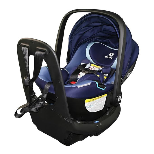 Diono LiteClik30 RXT SafePlus Infant Car Seat and Base, Rear-Facing for Infants 4-30lbs, SafePlus Engineering, with Infant Insert, UPF 50+ Sunshade (Blue Surge)