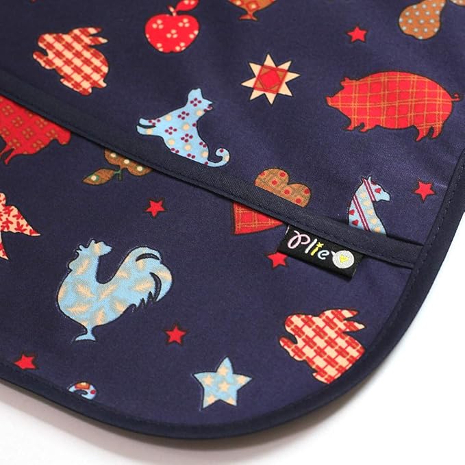 Short Sleeve Waterproof Bib for Toddlers – Feeding Apron for Mealtime, Daycare, Self-Feeding & Messy Play, Baby Bib