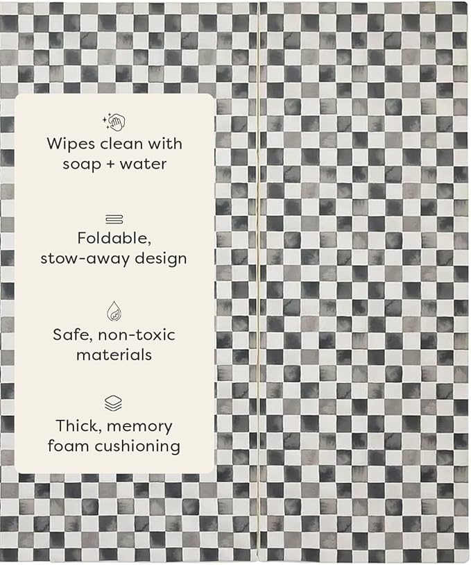 House of Noa Foldable Baby Tumbling Mat – Foldable Kids Play Mat | Durable, Stylish, and Cushioned Design