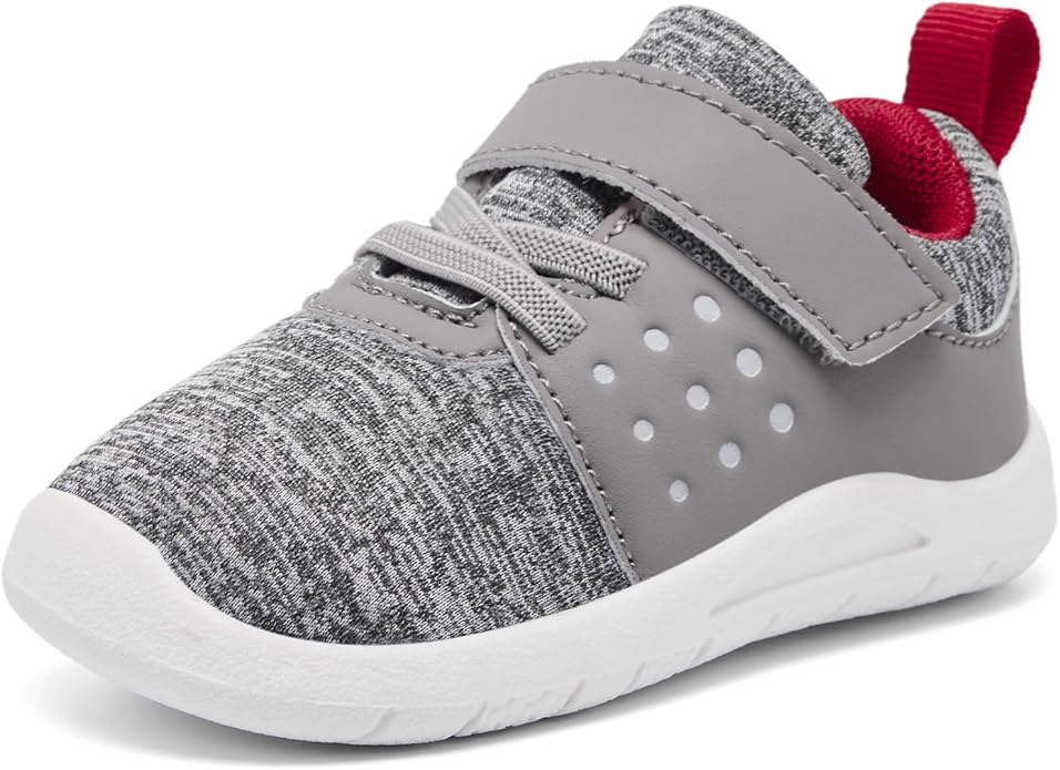 MORENDL Toddler Baby Shoes 0-4 Years Boy Girl Lightweight Breathable Non-Slip Sports Sneakers Running Walking Tennis Barefoot Shoes