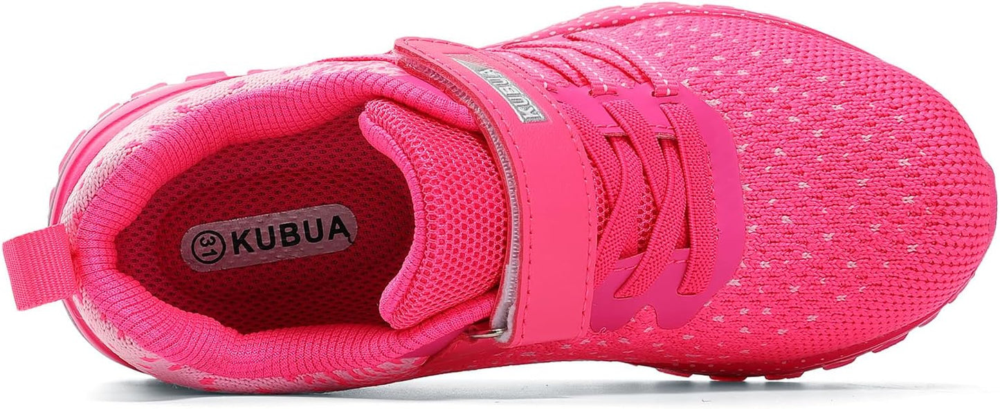 KUBUA Kids Sneakers for Boys Girls Running Tennis Shoes Lightweight Breathable Sport Athletic