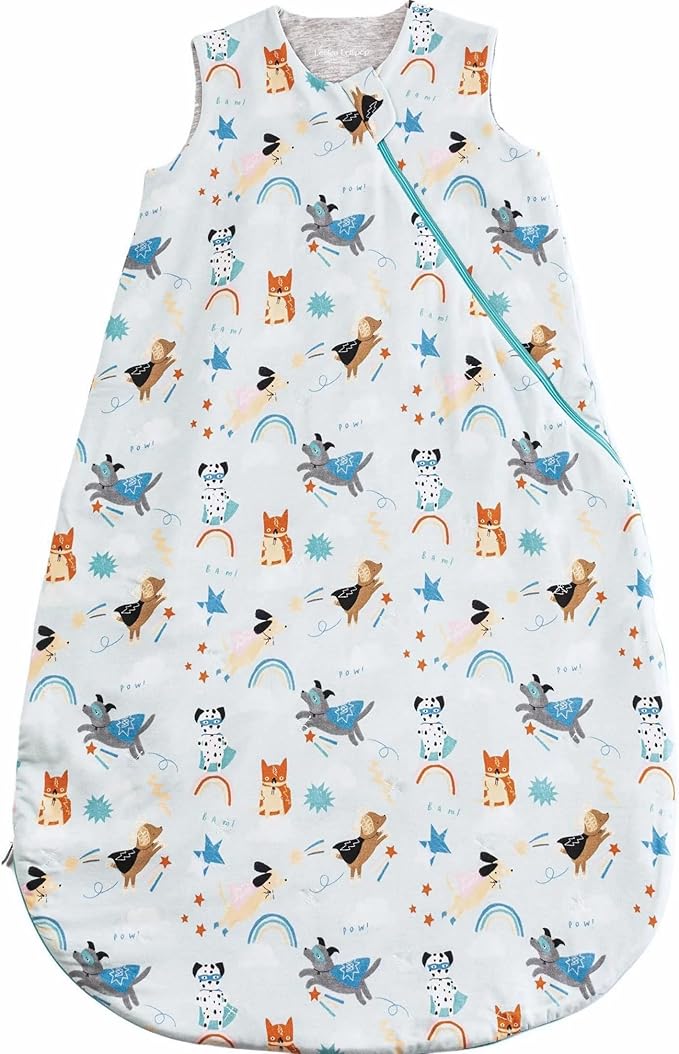 Loulou Lollipop Tencel Lyocell Wearable Baby Blanket Sleeping Bag, Unisex Infant Toddler, 1.0 TOG, 2-Way Zipper Sleepsack