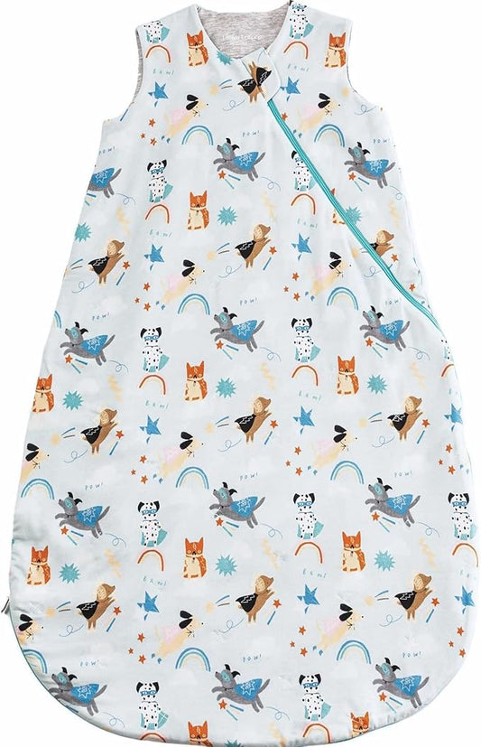 Loulou Lollipop Tencel Lyocell Wearable Baby Blanket Sleeping Bag, Unisex Infant Toddler, 1.0 TOG, 2-Way Zipper Sleepsack