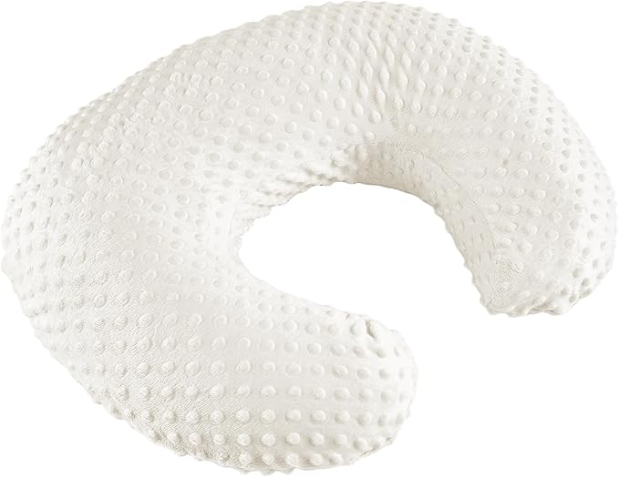 Nursing Pillow for Bottle and Breastfeeding, Ergonomic Comfort Nursing Essentials for Mom and Baby, Feeding Support Pillow with Removable Cover, Easier and Healthier Nursing (White)